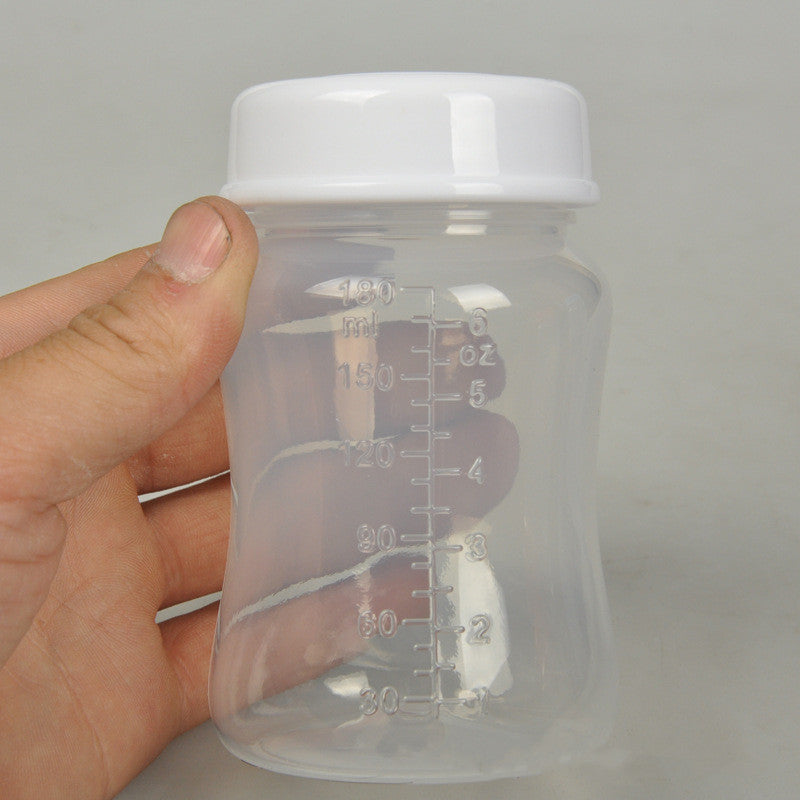 Wide caliber breast milk storage bottle