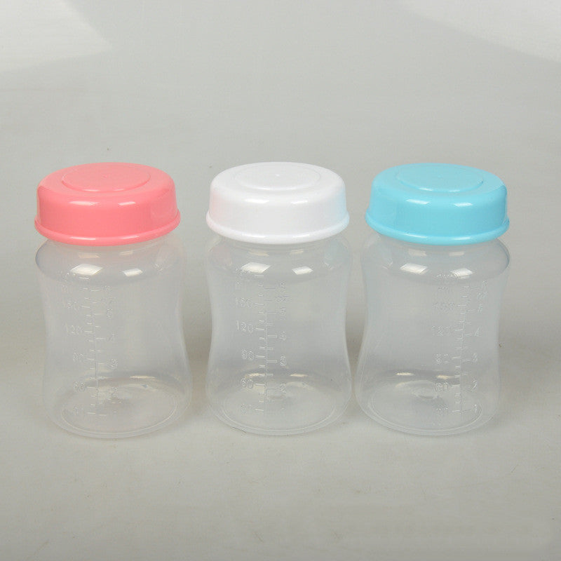 Wide caliber breast milk storage bottle