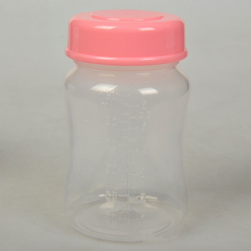 Wide caliber breast milk storage bottle