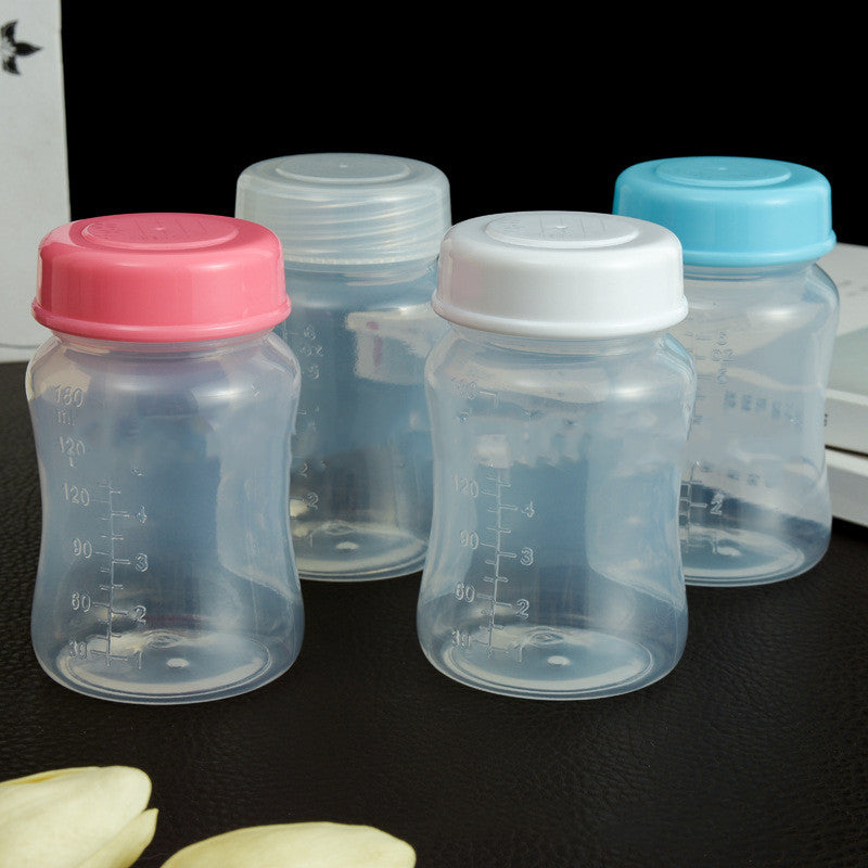 Wide caliber breast milk storage bottle