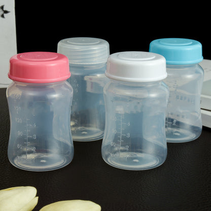 Wide caliber breast milk storage bottle
